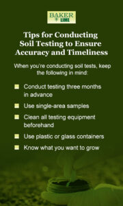 Tips for conducting soil testing